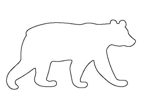 Black bear pattern. Use the printable outline for crafts, creating stencils, scrapbooking, and more. Free PDF template to download and print at http://patternuniverse.com/download/black-bear-pattern/ Black Bear Patterns Free, Bear Stencil Printable Free, Black Bear Template Free Printable, Printable Bear Template, Black Bear Craft, Black Bear Outline, Bear Silhouette Printable, Bear Template Free Printable, Animal Silhouette Printable