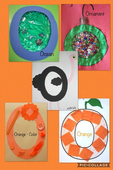 O Letter Crafts For Preschool, O Art Preschool, Preschool O Crafts, Letter O Projects For Preschool, Letter O Activity For Preschoolers, O Is For Craft Preschool, O Letter Craft, Letter O Art Preschool, Letter O Activities For Toddlers