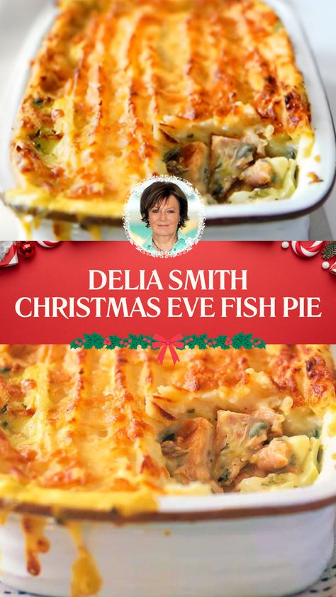 Delia Smith Christmas Eve Fish Pie Delia Smith Recipes, Salmon Pie Recipe, Luxury Fish Pie, Fish Pie Recipe, Salmon Pie, Delia Smith, Fish Pie, Salmon Fish, Cookery Books