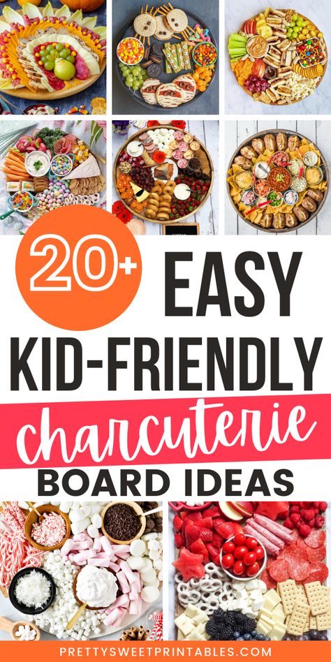 21 Kid-Friendly Charcuterie Boards You Need to Make - Pretty Sweet Printables Hot Chocolate Desserts, Kids Party Snacks, Charcuterie Board Ideas, Mexican Snacks, Family Fresh Meals, Charcuterie Inspiration, Charcuterie Platter, Snack Board, Party Food Platters