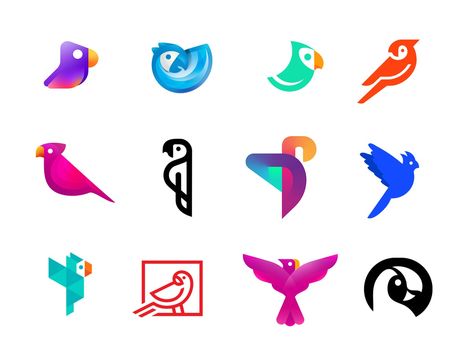 Parrot Logo Design, Parrot Logo, Logo Collection, Creative Professional, Parrot, Illustrator, Logo Design, Branding, Illustrations