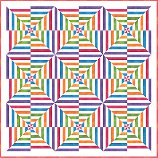 Quilt Inspiration: Free pattern day! Optical illusion quilts Color Optical Illusions, Illusion Quilts, Optical Illusion Quilts, Asian Quilts, Tiled Quilt, Ribbon Quilt, Quilt Shops, Blackwork Patterns, 3d Quilts