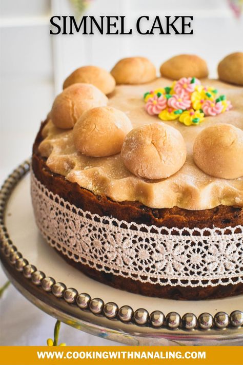 Simnel Cake Easter, Pineapple Balls, Cake Cravings, Australian Recipes, Easter Fruit, Simnel Cake, Marie Biscuit, Glace Cherries, Easter Desserts