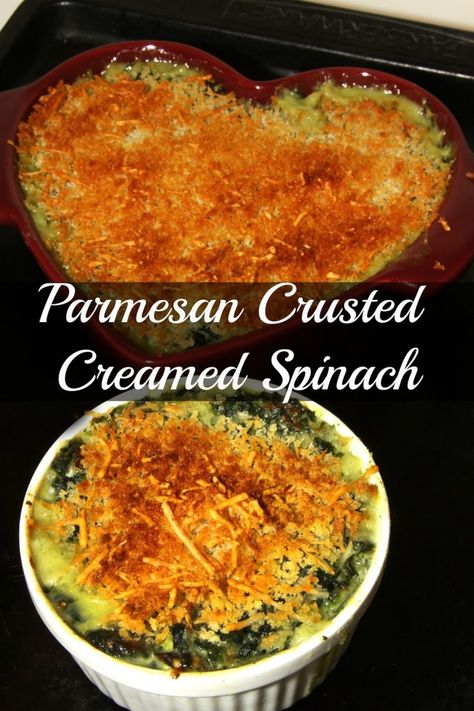 My Famous Parmesan Creamed Spinach...for Julia! Spinach Dishes, Fiber Meals, Cream Spinach, Creamed Spinach Recipe, Southern Family, Steak Dishes, Spinach Recipe, Favorite Cookbooks, Parmesan Crusted