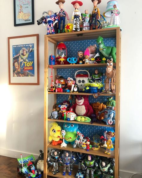 I need them now! Toy Story toys Toy Story Toys, Andys Room Toy Story Bedrooms, Andys Bedroom Toy Story, Andys Room Toy Story, Toy Story Dolls, Toy Story Collection, Toy Story Toys Collection, Disney Store Toys, Kids Room Wallpaper