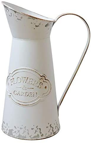 Pitcher Decor, Metal Watering Can, Flower Vases Decoration, Pitcher Vase, Water Pitchers, Galvanized Metal, Flower Basket, Watering Can, Flower Vase