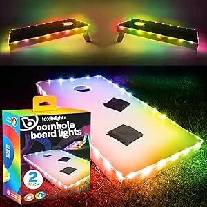 Cornhole Lights, Cornhole Boards Designs, Corn Hole Diy, Tailgate Games, Bean Bag Toss Game, Small Games, Cornhole Board, Bean Bag Toss, Corn Hole Game