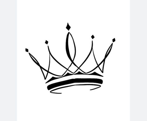 Coronas Tattoo, Simple Crown Tattoo, Crown Outline, Chess King And Queen, Queen Crown Tattoo, Traditional Tattoo Drawings, Crown Drawing, Crown Tattoo Design, Queen Tattoo