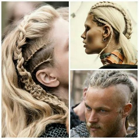 Braids: Viking inspired Hairstyles Viking, Viking Hairstyle, Lagertha Hair, Viking Braids, Skirt Diy, Viking Hair, Trendy Hairstyle, Hair Braids, Braid Hairstyles