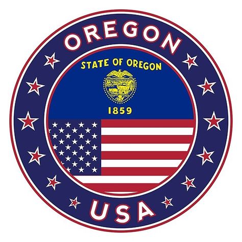 American Flag History, Oregon Poster, Stickers Usa, Usa Stickers, Sticker Luggage, Medieval Shields, White Bg, Usa Cities, Tourist Map