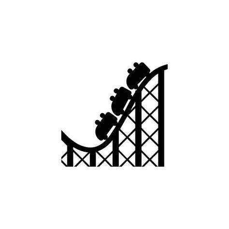 Roller coaster tracks symbolize thrilling rides and adrenaline-pumping experiences at the park. How To Draw A Roller Coaster, Roller Coaster Clipart, Roller Coaster Doodle, Rollercoaster Doodle, Roller Coaster Sketch, Rollercoaster Drawing Easy, Rollercoaster Drawing, Rollercoaster Tattoo, Excited Emoji