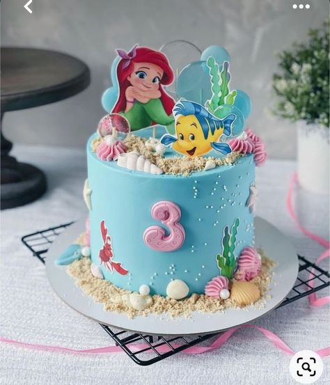 Little Mermaid Cake Ideas, Ariel Cake Ideas, Ariel The Little Mermaid Cake, Mermaid Cake Ideas, Bolo Ariel, Little Mermaid Birthday Cake, Ariel Cake, Little Mermaid Cake, Ariel Birthday Party