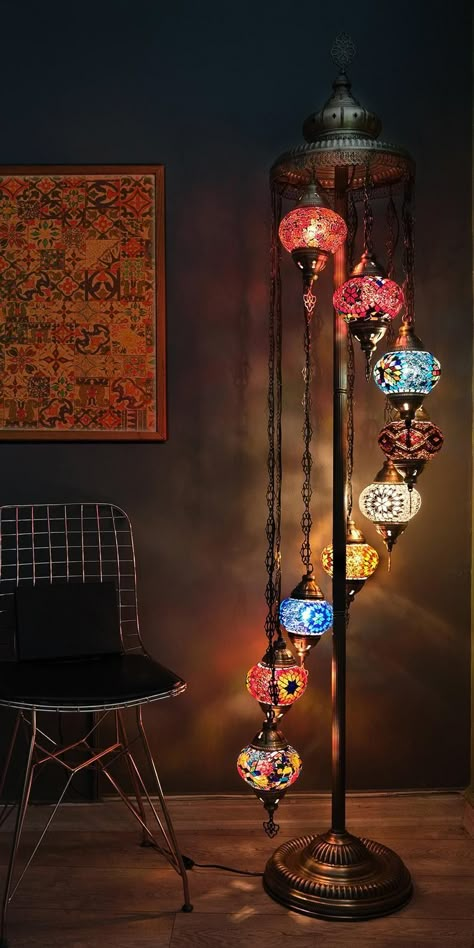 Color Floor Lamp, Ottoman Lamps, Globe Floor Lamp, Turkish Lamp, Turkish Mosaic Lamp, Turkish Lamps, Mosaic Floor, Moroccan Lamp, Mosaic Lamp