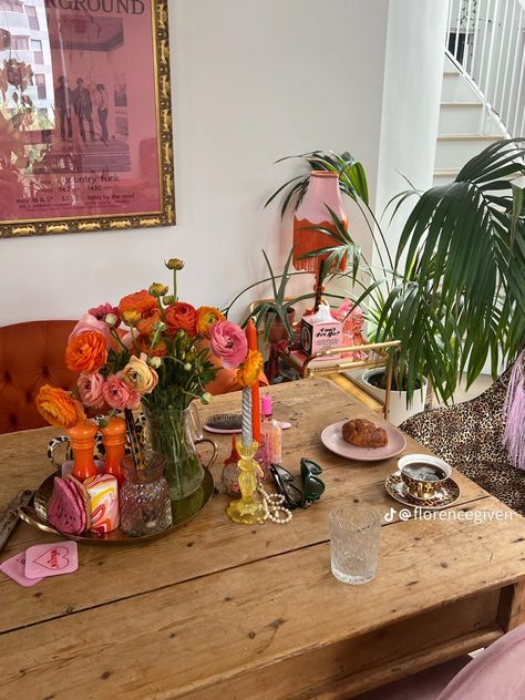 Plants In Apartment Aesthetic, Feminine Aesthetic Home, Girl Apartment Aesthetic, Red Dining Table, Dogs Shoes, It Girl Vibes, Aesthetic Luxury Lifestyle, Main Character Vibes, Holiday Europe