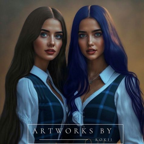 Tory And Darcy, Vega Twins, Caroline Peckham, Fantasy Romance Books, Zodiac Academy, Photoshop Artwork, Female Drawing, Celestial Art, Book People