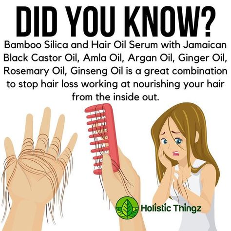 Holistic Thingz on Instagram: "🌱Hair Serum includes Jamaican Black Castor Oil, Ginseng Oil, Ginger Oil, Rosemary Oil, and Argan Oil… this combination helps with strengthening hair, promotes hair growth, and nourishes hair. 🌱For male pattern baldness consider going with Saw Palmetto as Bamboo won’t target Male pattern baldness, due to that being a DHT issue. For hair strengthening products you can visit www.holisticthingz.com link in bio! 🔥🔥🔥🔥🔥🔥 More info: https://www.ncbi.nlm.nih.gov/pmc Strengthening Hair, Amla Oil, Saw Palmetto, Ginger Oil, Hair Oil Serum, Male Pattern Baldness, Jamaican Black Castor Oil, Pattern Baldness, Black Castor Oil