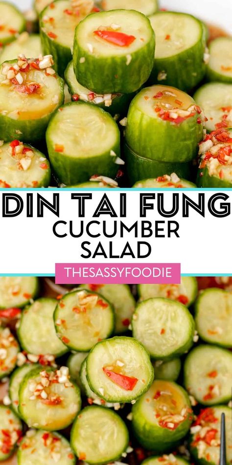 Din Thai Cucumbers, Dim Sum Cucumber Salad, Asian Appetizers Easy Simple, Dintaifung Cucumber, Taiwanese Cucumber Salad, Vietnamese Cucumber Salad, Ding Tai Fung Cucumber, Recipes With Mini Cucumbers, Cucumber Twists