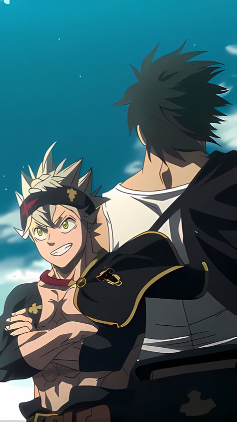 Asta And Yami Wallpaper, Black Clover Yami, Anime Canvas Painting, Clover Tattoos, Animal Illustration Art, Black Clover Manga, 1080p Anime Wallpaper, Anime Store, Seven Deadly Sins Anime