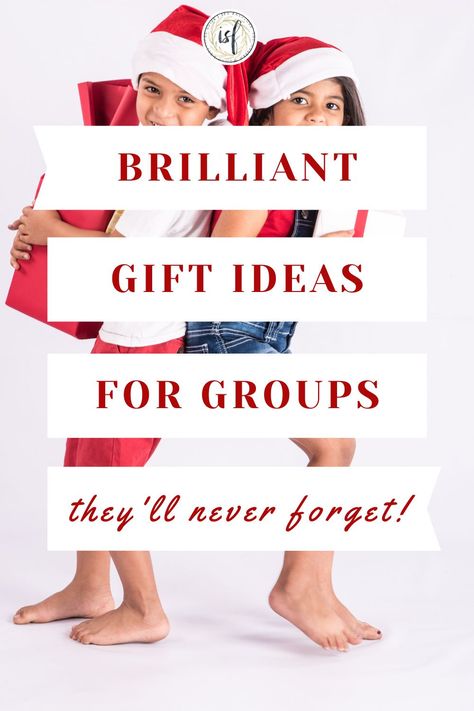 These epic group gift ideas will make memories you'll laugh and talk about forever. #groupgift #giftideas #creativegiftideas Group Gift Ideas, 90 Birthday, Gingerbread House Kits, Non Toy Gifts, Empowering Books, Group Gifts, Womens Ministry, Birthday Board, Make Memories