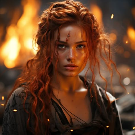 Story Character Inspiration, Red Haired Princess Aesthetic, Hunger Games Oc Face Claim, Curly Red Hair Character Art, Older Character Inspiration, Red Head Character Inspiration, Red Haired Character Design, Red Headed Characters, Fantasy Red Hair