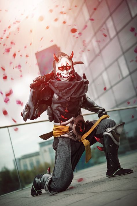 oni genji cosplay Oni Costume, Oni Cosplay, Oni Ninja, Genji Oni, Genji Cosplay, Genji Shimada, Ninja Art, Character Inspo, Japan Art