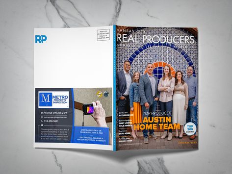 It was so fun getting to design this half page magazine ad for @metropropertyinspection for the January 2020 edition of @kcrealproducers . Not only did my ad get printed, which is cool in and of itself, but it got placed on the back cover 🤘🏼 • • 👇Need graphic design work? 📧: austin@ecclesiacreative.com • • #graphicdesign #graphicdesigner #graphicart #magazinecover #magazine #halfpagead #printmarketing #printadvertising #magazine Magazine Ad Design, Graphic Design Work, Magazine Ad, Print Advertising, Magazine Ads, Work Ideas, Ad Design, Design Working, Back Cover