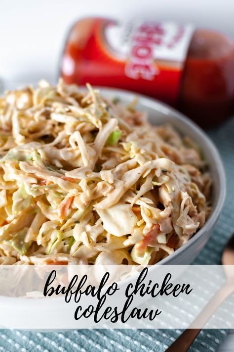 Chicken Coleslaw, Buffalo Recipes, Braised Chicken Recipes, Lean Recipes, Boiled Chicken Recipes, Ww Lunch, Buffalo Recipe, Whole30 Vegan, Can Chicken Recipes