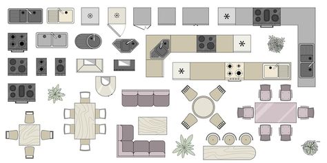 Table Floor Plan, Apartments Living Room, Architect Office Interior, Interior Vector, Japandi Furniture, Kitchen Floor Plan, Living Room Plan, Japandi Living, Interior Architecture Drawing