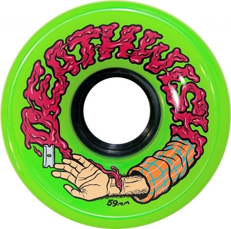 Boldly coloured printed vinyl. Wheels Illustration, Vision Skateboards, Skateboard Graphics, Skateboard Wheel, 3d Inspiration, Gear Art, Skate Wheels, Skateboard Wheels, Cool Skateboards