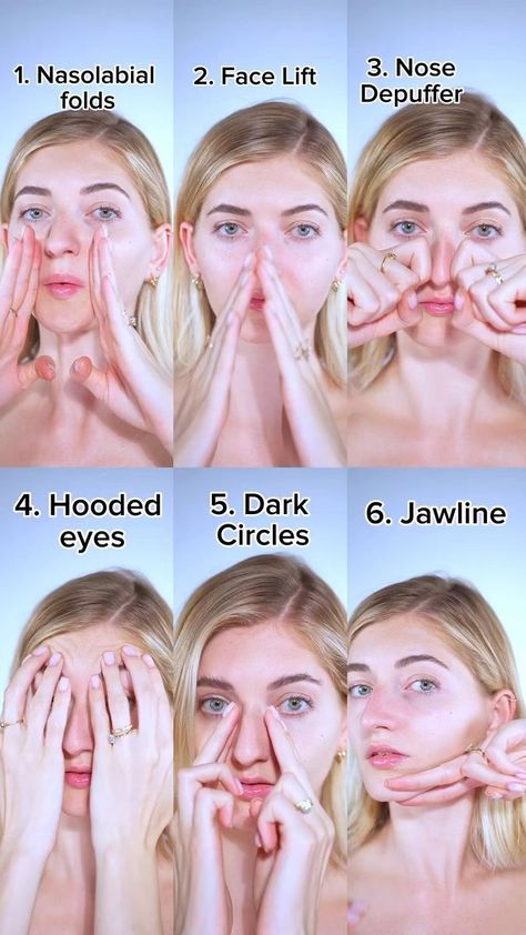 Facial Massage Steps, Obličejové Masky, Massage Routine, Face Massage Techniques, Facial Routine Skincare, Facial Massage Routine, Face Yoga Exercises, Face Yoga Facial Exercises, Skin Advice