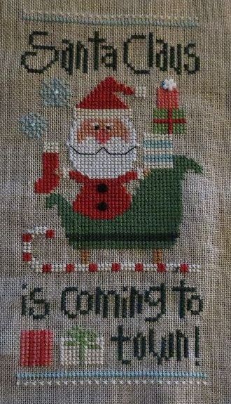 Santa Cross Stitch, Lizzie Kate, Holiday Cross Stitch, Xmas Cross Stitch, Winter Cross Stitch, Cross Stitch Christmas Ornaments, Santa Claus Is Coming To Town, Stitch Christmas, Cross Stitch Samplers