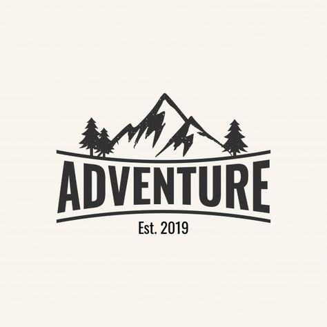 Adventure Logo Design Ideas, Illustrator Logo Ideas, Mountain Logo Design Ideas, T Shirt Logo Design Ideas Graphics, Adventure Logos, Camper Logo, Adventure Logo Design, Logo Generator, Illustrator Logo