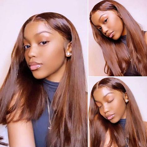 Dyed Natural Hair, Cheap Human Hair, Remy Human Hair Wigs, Straight Lace Front Wigs, Lace Front Human Hair, Closure Wig, Hair Inspiration Color, Human Hair Wig, Hair Color For Black Hair