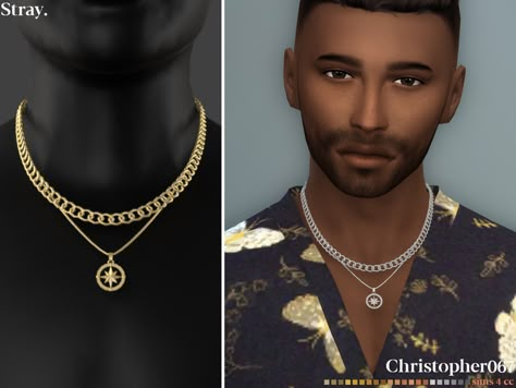 Sims 4 Men Necklace, Sims 4 Cc Gold Chain Male, Sims 4 Men Earrings Cc, Ts4 Male Necklace, Sims 4 Men Necklace Cc, Sims 4 Men Chain, Sims 4 Cc Men Chain, Sims 4 Cc Mens Accessories, Sims 4 Cc Male Jewelry Patreon