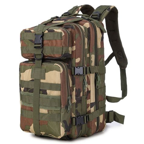 35L Men Women Outdoor Military Army Tactical Backpack Trekking Sport Travel Rucksacks Camping Hiking Fishing Bags Jungle Camouflage, Molle Backpack, Hunting Backpacks, Military Backpack, Travel Rucksack, Hiking Bag, Tactical Backpack, Outdoor Backpacks, Tactical Bag