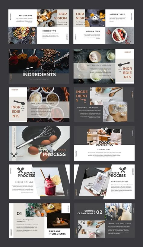 Restaurant PowerPoint Presentation Template. 50+ Unique Slide Restaurant Presentation Design, Food Presentation Design, Presentation Design Inspiration, Restaurant Presentation, Restaurant Powerpoint, Presentation Food, Simple Powerpoint Templates, Marketing Powerpoint, Presentation Slides Design