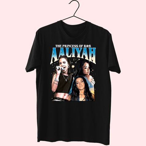 Size: S Essential T Shirt, Aaliyah, Trendy Tshirts, Trendy Outfits, Rap, Everyday Wear, Shirt Designs, Tshirt Designs, Queen