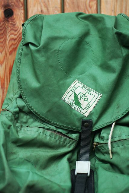 rei backpack 3 by The WildWood, via Flickr Rei Backpack, Rei Coop, Sailor Bags, Camping Vibes, Retro Backpack, Vintage Outdoor, Backpack Travel Bag, Vintage Labels, Types Of Bag