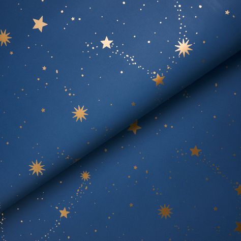 Schumacher Marie-Chantal Scattered Stars 27' L x 27" W Wallpaper Roll - Wayfair Canada Sky Nursery, Schumacher Wallpaper, Wallpaper Ceiling, Stars Wallpaper, Marie Chantal, Wallpaper For Sale, Spanish Style Home, Space Room, Hospitality Projects