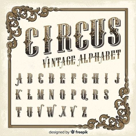 Premium Vector | Vintage circus alphabet Font fonts #font #fonts 2.456 🥰 Save This Pin, Then Explore Our Website vintage fonts calligraphy, vintage fonts canva elements, vintage fonts color, vintage fonts combinations canva, vintage fonts canva pro, vintage fonts design, vintage fonts dafont free, vintage fonts download, aesthetic fonts vintage design, lettering fonts vintage design, vintage fonts to draw Circus Font Alphabet, Vintage Fonts Alphabet, Nautical Fonts, Carnival Font, Fonts Numbers, Calligraphy Vintage, Circus Font, Best Free Script Fonts, Fonts Dafont