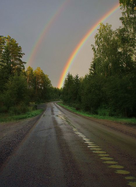 The path to Rainbows | by MilaMai Rainbow In Nature, Rain And Rainbow, Sky Rain, Rainbow Promise, Aesthetic Rainbow, Rainbow Pictures, Rainbow Road, Rainbow Photography, Rainbow Rain