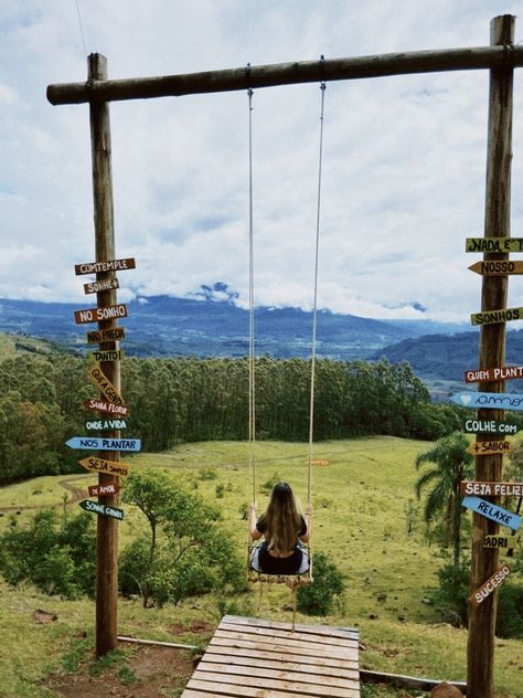 Swings For Adults Outdoor, Backyard Birds Sanctuary, Adult Playground, Log Cabin Ideas, Backyard Swings, Eco Hotel, Hippie Homes, Outdoor Swing, Play Space