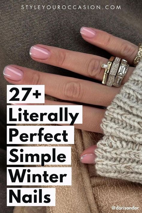 Nails shape Simple Chic Nails, Christmas Nails Simple Classy, Simple Winter Nails, Christmas Nails Simple, Square Oval Nails, Nails For Winter, Square Gel Nails, Nailart Tutorial, Winter Nails Gel