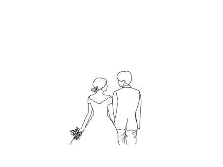 Wedding Art Drawing, Wedding Drawings, Wedding Line Art, Marriage Drawing, Line Art Wedding, Illustration Line Art, Futurisme Retro, Wedding Drawing, 카드 디자인