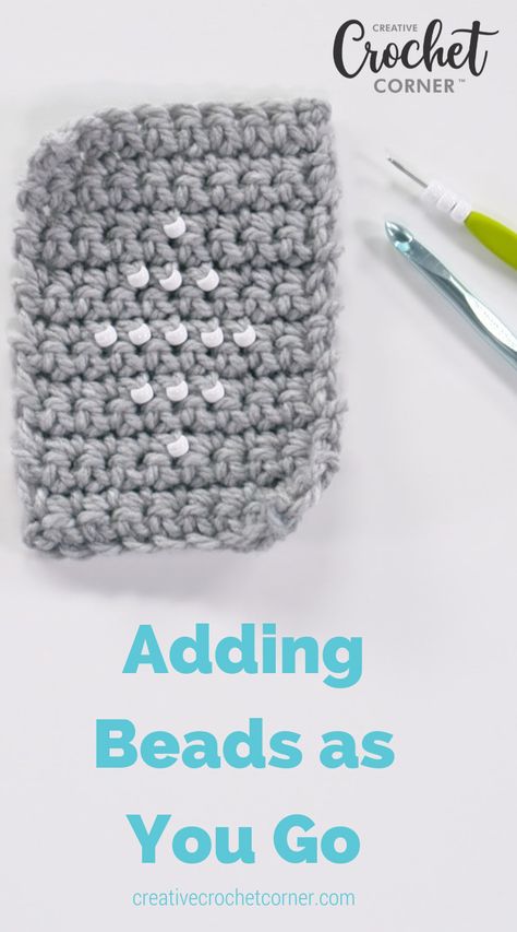 Beads can be a fun detail to add to crochet projects like lace shawls and sweaters. There are different ways that beads can be incorporated into a project, and you should use the method that works best for you. In this video, Mary Beth Temple demonstrates how to add beads to your crochet project as you go. How To Crochet Beads Into Work, Crochet Help, Crocheting Easy, Sewing Pillow Cases, Crochet Trendy, Lace Shawls, Crochet Beginner, Micro Crochet, Bead Crochet Patterns