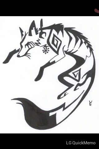 Tribal fox Wolves Tattoo, Coyote Tattoo, Fox Tattoos, Native American Tattoos, Fox Drawing, Fox Tattoo, Drawing Prompts, Silhouette Stencil, Animal Silhouette