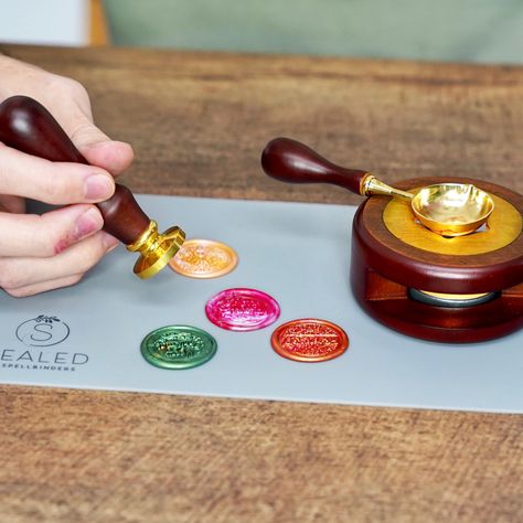 Simon Hurley shares how to create Wax Seals Stamps using Sealed By Spellbinders Kit. These wax seals are perfect for finishing off your cardmaking and craft projects! #crafts #art #cardmaking #stamp #stamping #waxseal #diy Unique Wax Seal Ideas, Wax Seal Projects, Spellbinders Sealed, Wax Seal Stamp Diy, Wax Seal Ideas, Wax Seals Diy, Yana Smakula, Simon Hurley, Wax Stamp Kit