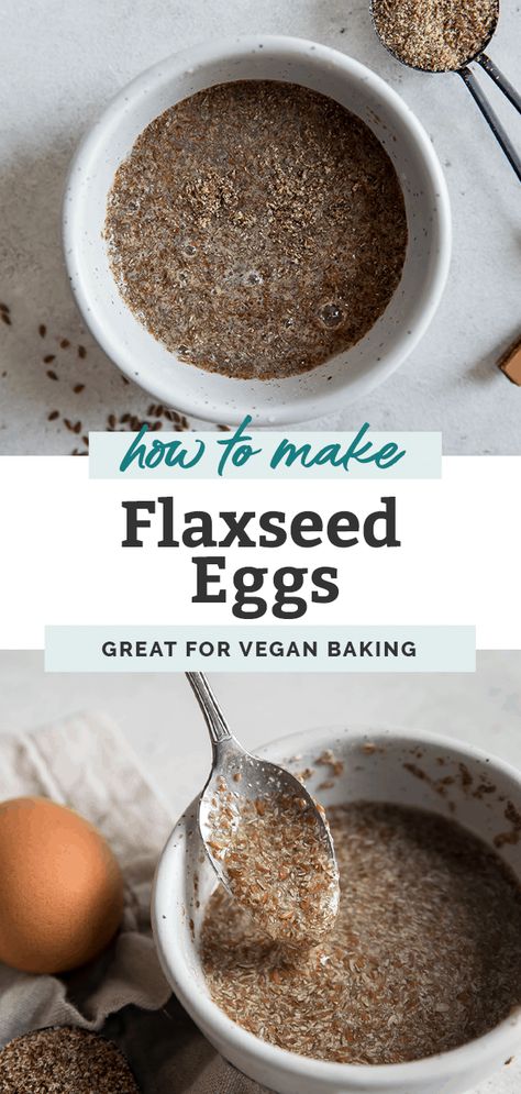 This flaxseed egg recipe shows you how to make your own vegan egg replacement. It's simple to whip together for your favorite vegan recipe. As long as you have some flaxseeds and water, you'll always be able to make a healthy egg replacement for baking your favorite vegan pancakes, cookies, brownies, or whatever you're craving! Flaxseed Egg Replacement, Flax Egg Recipe, Flaxseed Egg, Grapefruit Juice Diet, Baking Tricks, Egg Substitutes, Vegan Egg Replacement, What Is Healthy Food, Healty Dinner