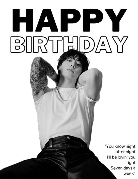 Jungkook Birthday 2023, Jungkook Qatar, Happy Birthday Jungkook, Birthday Jungkook, Bts Printable, Jungkook Birthday, Jungkook Seven, Eid Images, Birthday Edit