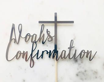 Confirmation Ideas, Confirmation Cake Topper, Confirmation Cake, Confirmation Party, Confirmation Cakes, 8th Grade Graduation, Confirmation Gifts, 8th Grade, Holy Communion